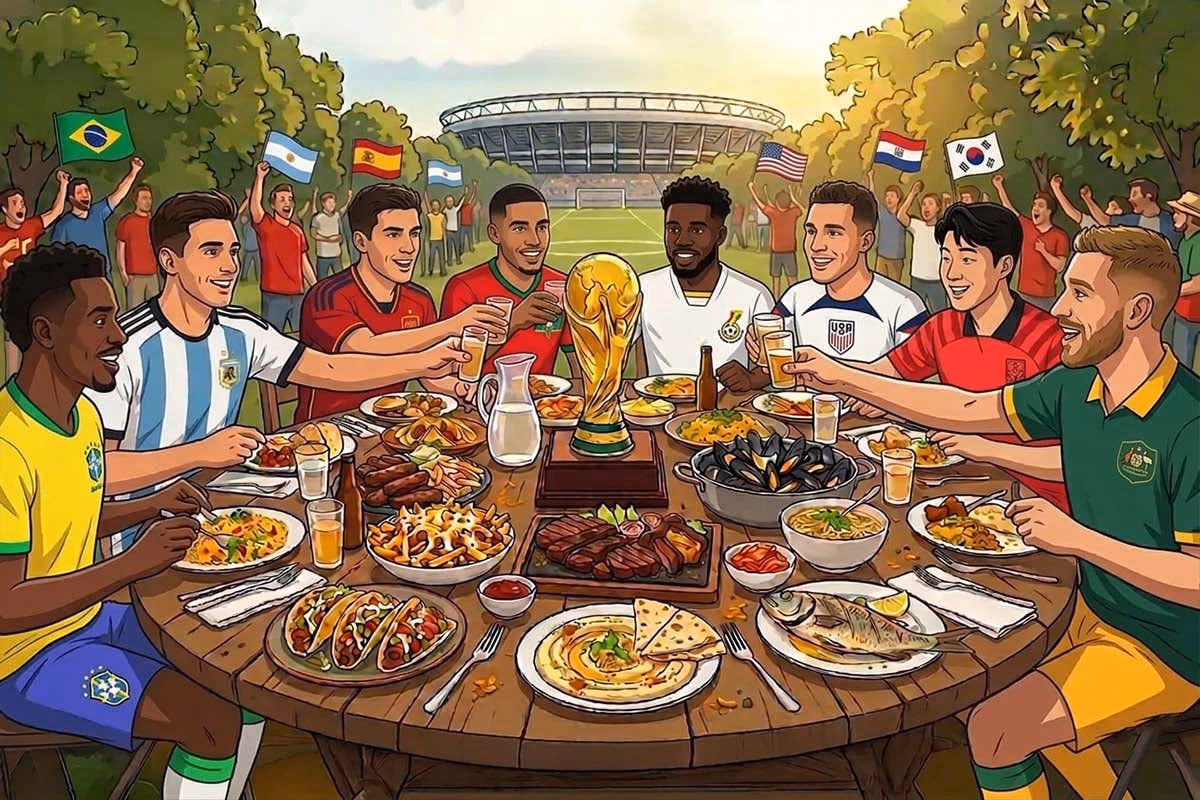 Mondiale di calcio: ecco i piatti cult delle 48 nazionali in campo