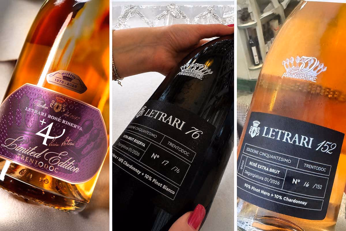 Il trittico di Trentodoc per i 50 anni di Cantina Letrari: +4 Rosé, Letrari 76 e Letrari 152